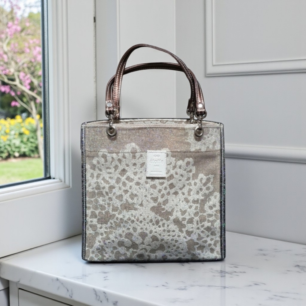 Elegant Silver Tote Bag - Picture 1 of 10